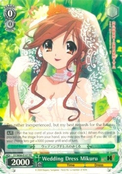 Image for Wedding Dress Mikuru (The Melancholy of Haruhi Suzumiya) (SY/W08-E107 PR) - Weiss Schwarz