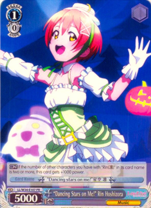 Image for "Dancing Stars on Me!" Rin Hoshizora (Love Live! Vol. 2) (LL/W34-E107 PR) - Weiss Schwarz