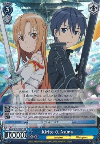 Image for Kirito & Asuna (SR) (Sword Art Online) (SAO/S20-E104 TD) - Weiss Schwarz