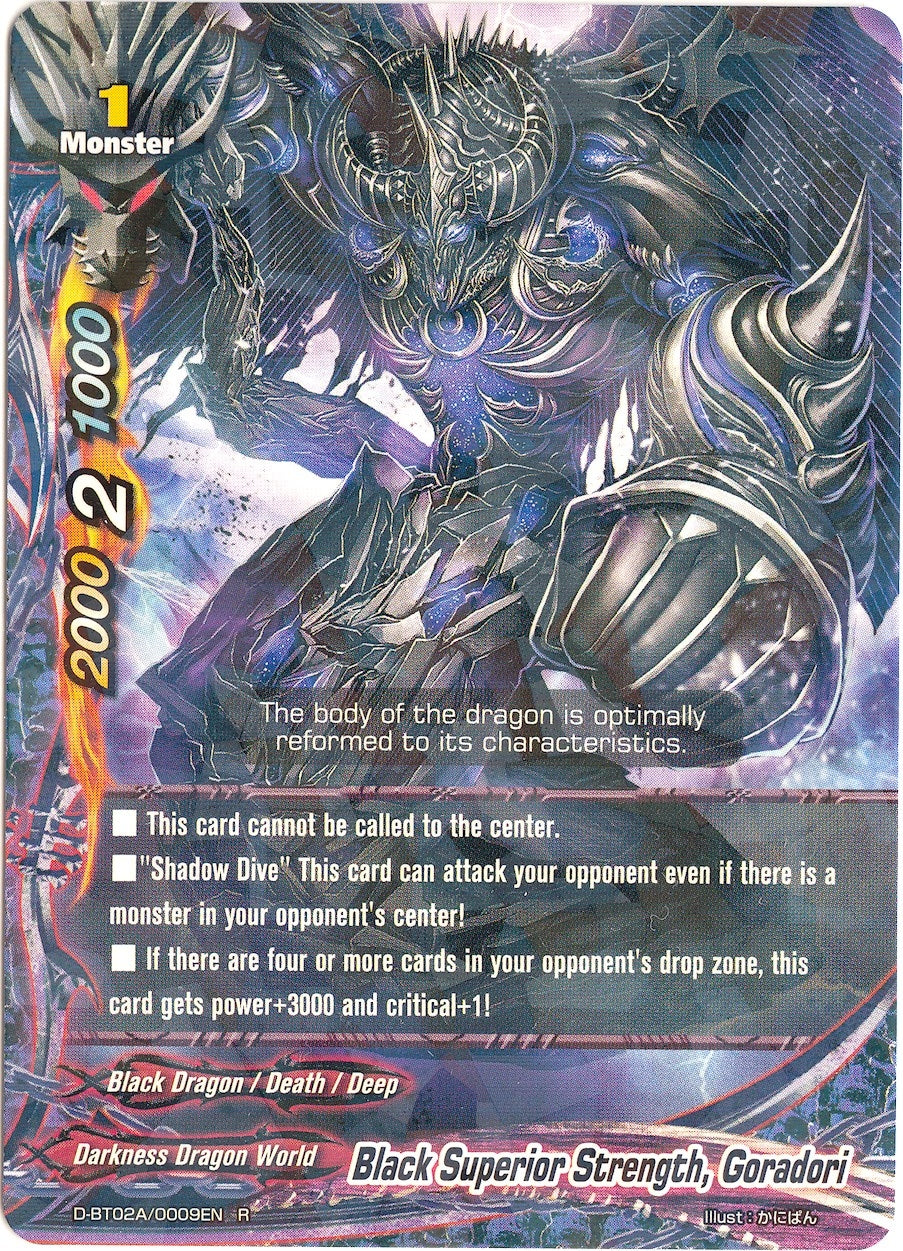 Image for Black Superior Strength, Goradori (Four Dimensions) (D-BT02A/0009EN) - Future Card BuddyFight