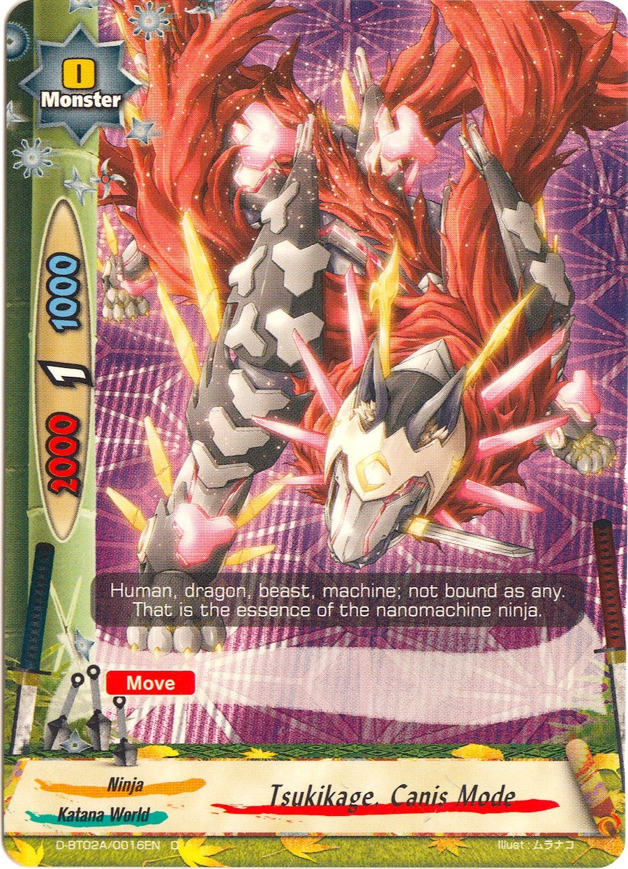 Image for Tsukikage, Canis Mode (Four Dimensions) (D-BT02A/0016EN) - Future Card BuddyFight