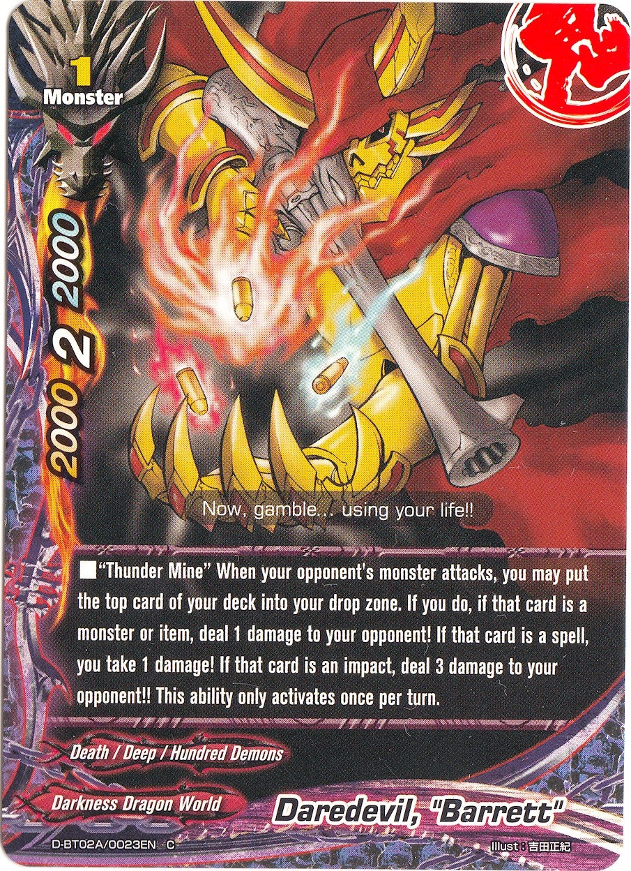 Image for Daredevil, "Barrett" (Four Dimensions) (D-BT02A/0023EN) - Future Card BuddyFight