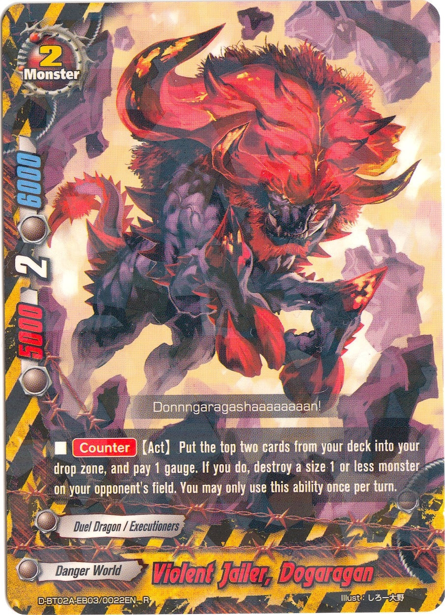 Image for Violent Jailer, Dogaragan (Four Dimensions) (D-BT02A-EB03/0022EN) - Future Card BuddyFight