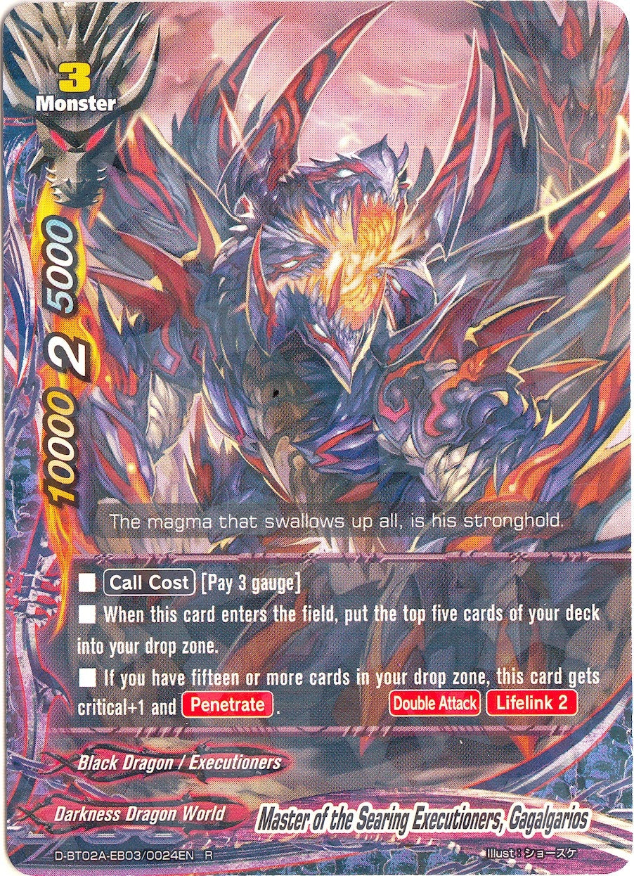 Image for Master of the Searing Executioners, Gagalgarios (Four Dimensions) (D-BT02A-EB03/0024EN) - Future Card BuddyFight