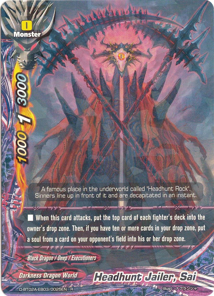 Image for Headhunt Jailer, Sai (Four Dimensions) (D-BT02A-EB03/0025EN) - Future Card BuddyFight