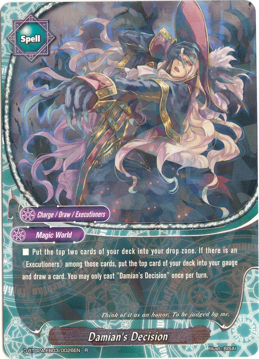 Image for Damian's Decisions (Four Dimensions) (D-BT02A-EB03/0026EN) - Future Card BuddyFight