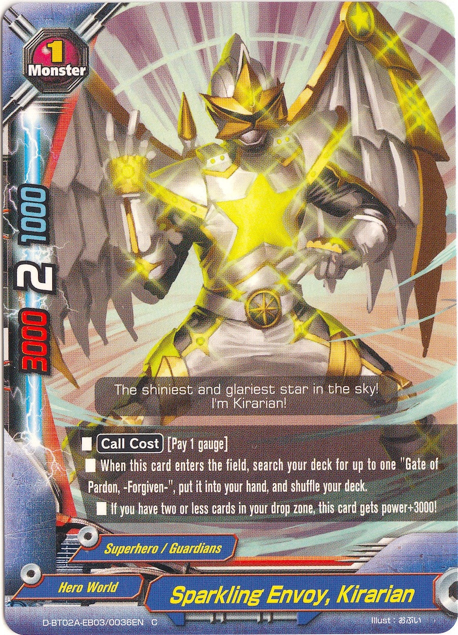 Image for Sparkling Envoy, Kirarian (Four Dimensions) (D-BT02A-EB03/0036EN) - Future Card BuddyFight