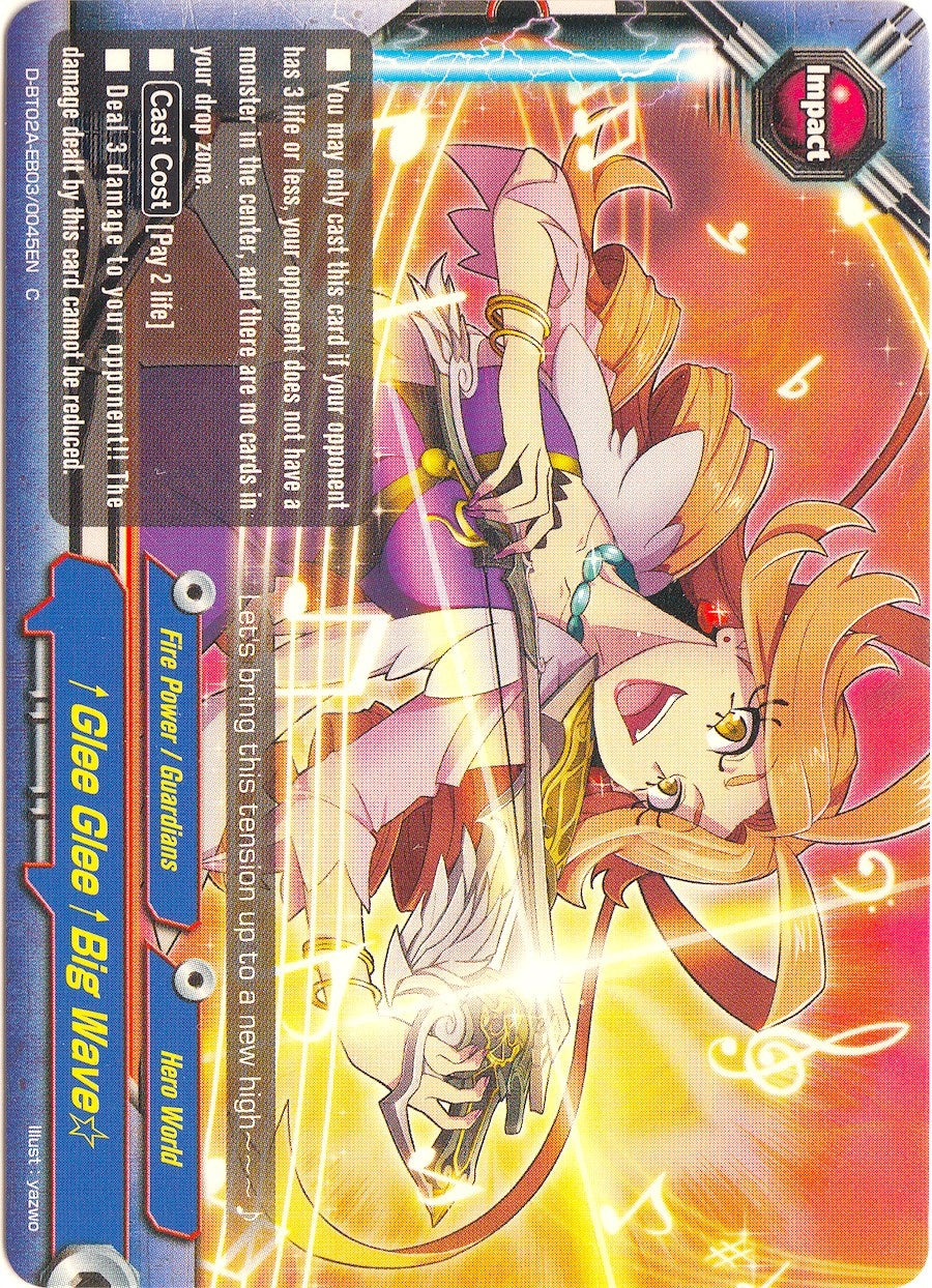 Image for Glee Glee Big Wave (Four Dimensions) (D-BT02A-EB03/0045EN) - Future Card BuddyFight
