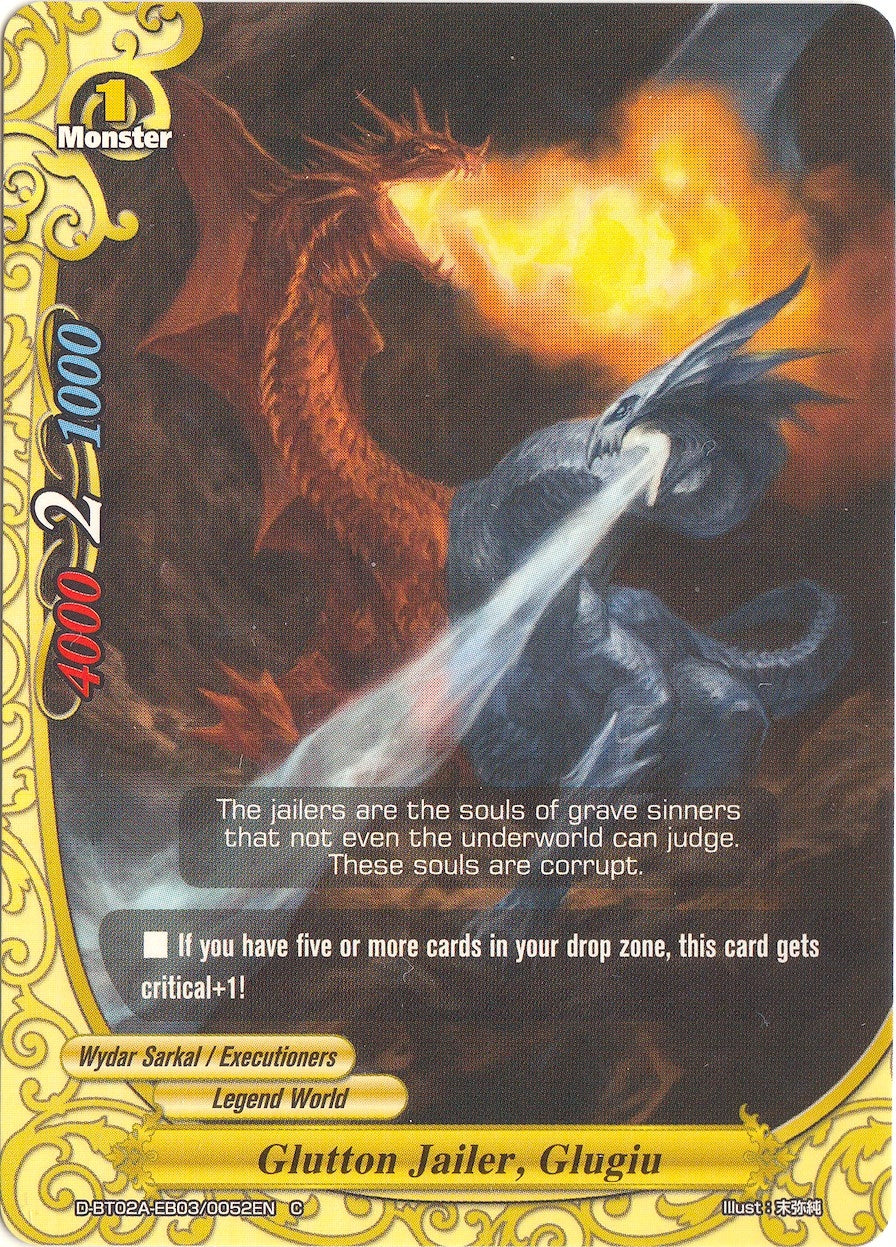 Image for Glutton Jailer, Glugiu (Four Dimensions) (D-BT02A-EB03/0052EN) - Future Card BuddyFight