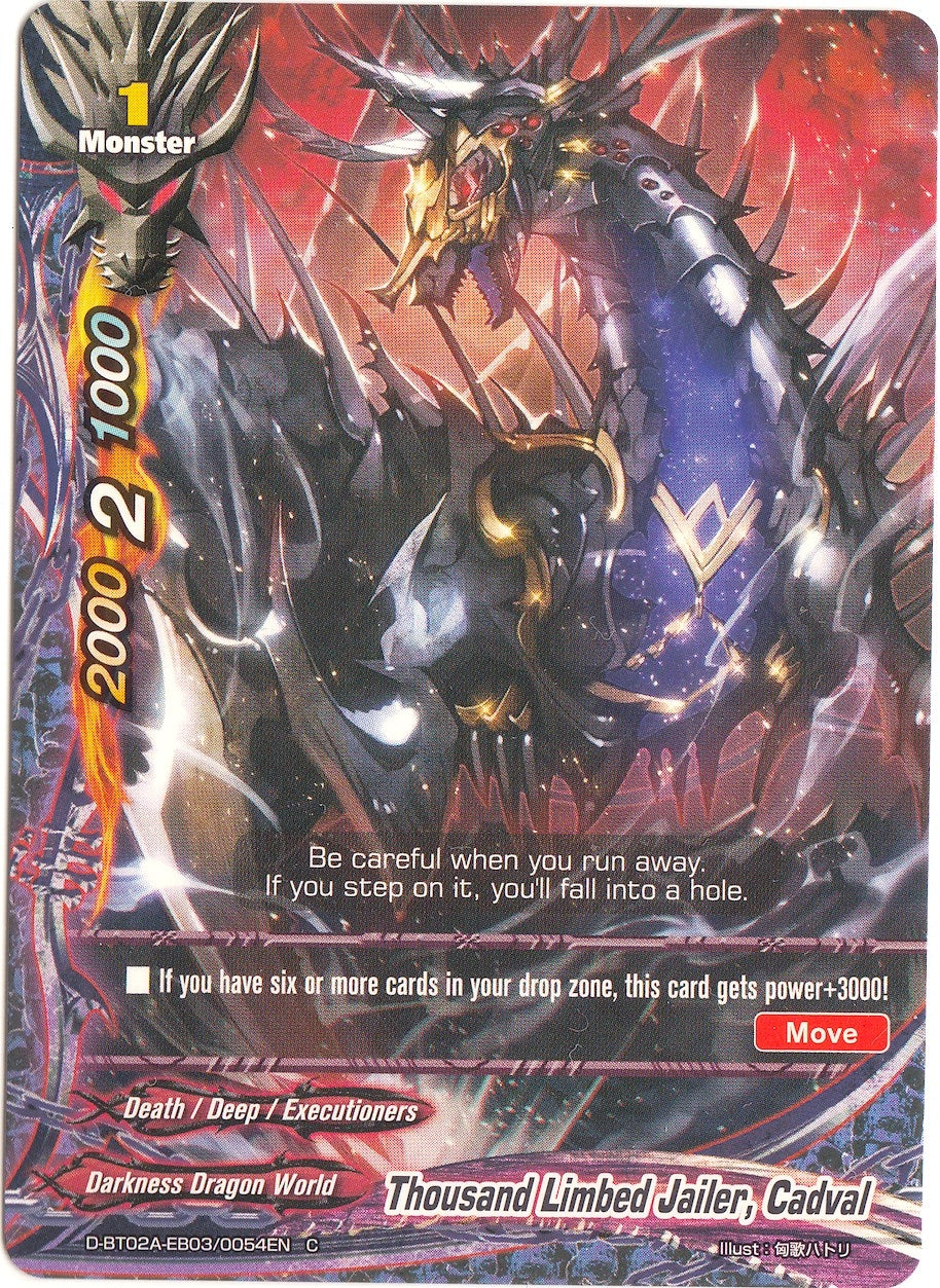 Image for Thousand Limbed Jailer, Cadval (Four Dimensions) (D-BT02A-EB03/0054EN) - Future Card BuddyFight
