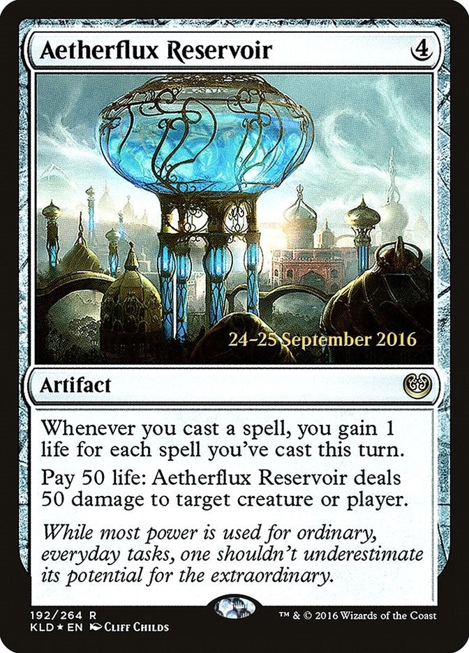 Image for Aetherflux Reservoir (Prerelease Cards) (192) - Magic: The Gathering