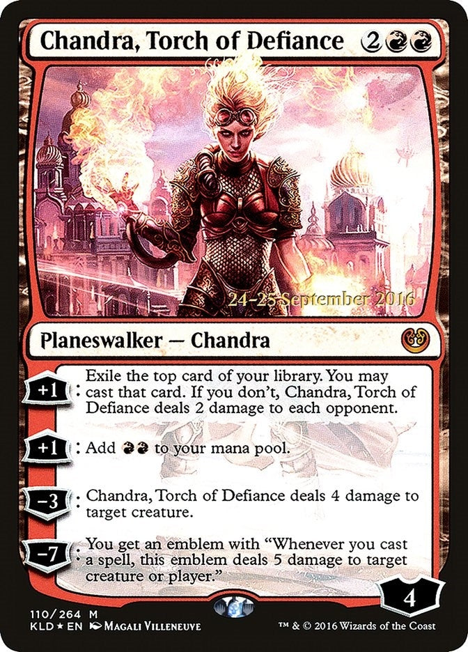 Image for Chandra, Torch of Defiance (Prerelease Cards) (110) - Magic: The Gathering