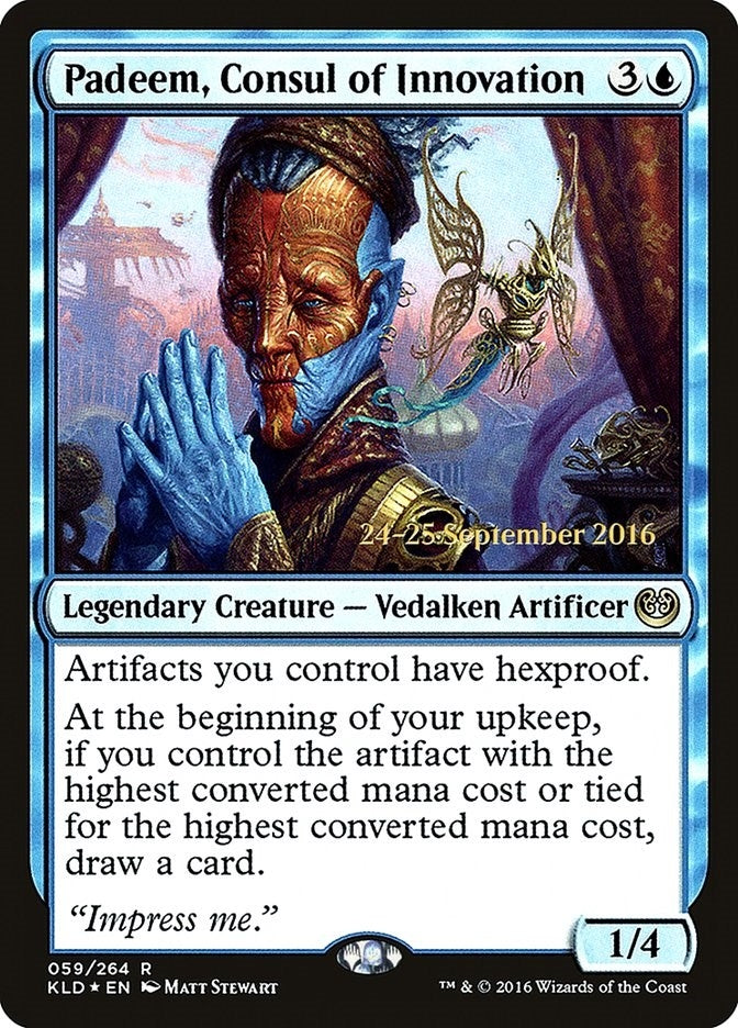 Image for Padeem, Consul of Innovation (Prerelease Cards) (59) - Magic: The Gathering