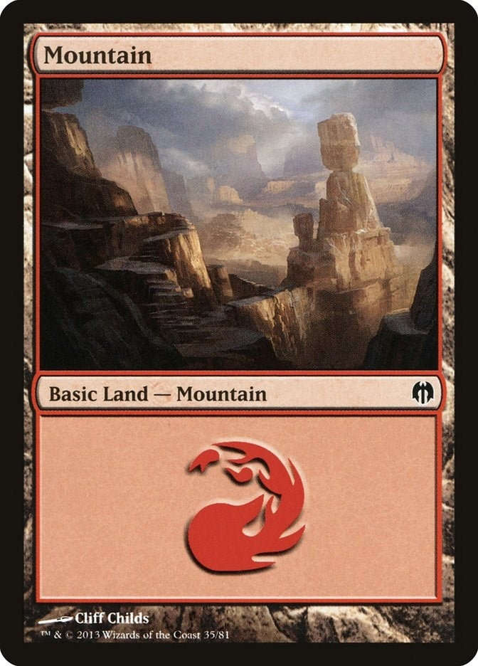 Image for Mountain (35) (Duel Decks: Heroes vs. Monsters) (35) - Magic: The Gathering