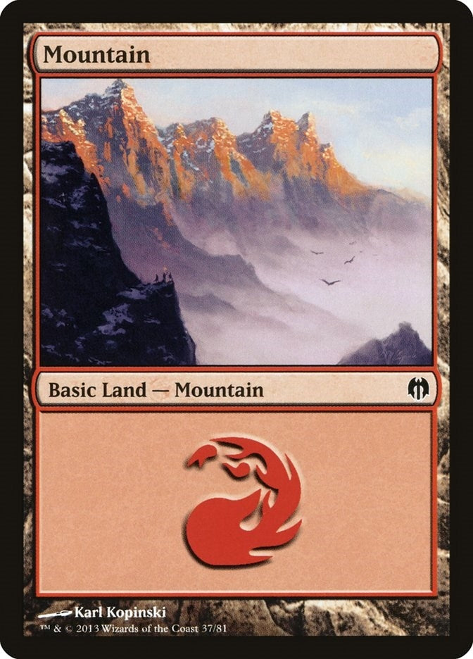 Image for Mountain (37) (Duel Decks: Heroes vs. Monsters) (37) - Magic: The Gathering