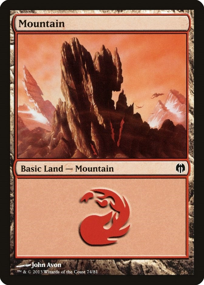 Image for Mountain (74) (Duel Decks: Heroes vs. Monsters) (74) - Magic: The Gathering