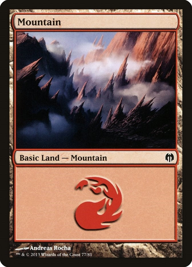 Image for Mountain (77) (Duel Decks: Heroes vs. Monsters) (77) - Magic: The Gathering