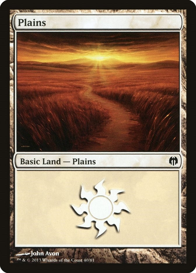 Image for Plains (40) (Duel Decks: Heroes vs. Monsters) (40) - Magic: The Gathering