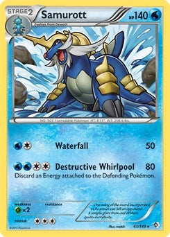 Image for Samurott - 41/149 (BW Boundaries Crossed) (Deck Exclusives) (041/149) - Pokemon