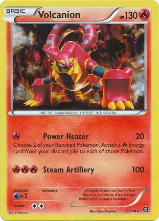 Image for Volcanion - 25/114 (Cracked Ice Holo) (Deck Exclusives) (025/114) - Pokemon