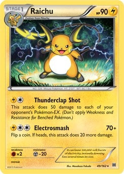 Image for Raichu - 49/162 (XY BREAKthrough) (Cracked Ice Holo) (Deck Exclusives) (049/162) - Pokemon