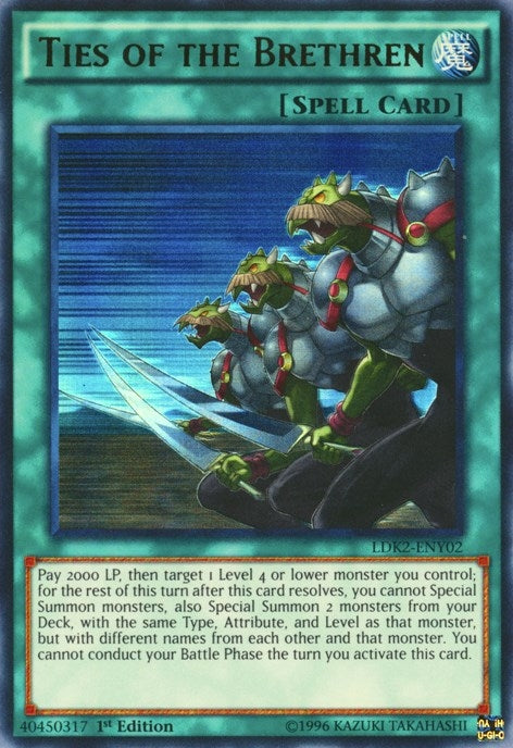 Image for Ties of the Brethren (Legendary Decks II) (LDK2-ENY02) - YuGiOh