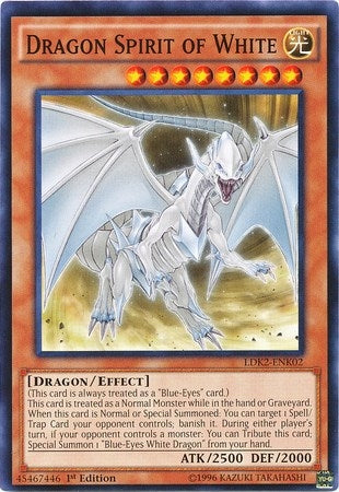 Image for Dragon Spirit of White (Legendary Decks II) (LDK2-ENK02) - YuGiOh