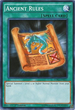 Image for Ancient Rules (Legendary Decks II) (LDK2-ENK27) - YuGiOh