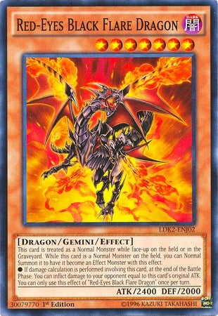 Image for Red-Eyes Black Flare Dragon (Legendary Decks II) (LDK2-ENJ02) - YuGiOh