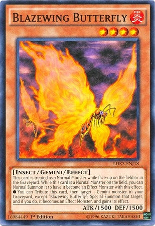 Image for Blazewing Butterfly (Legendary Decks II) (LDK2-ENJ18) - YuGiOh