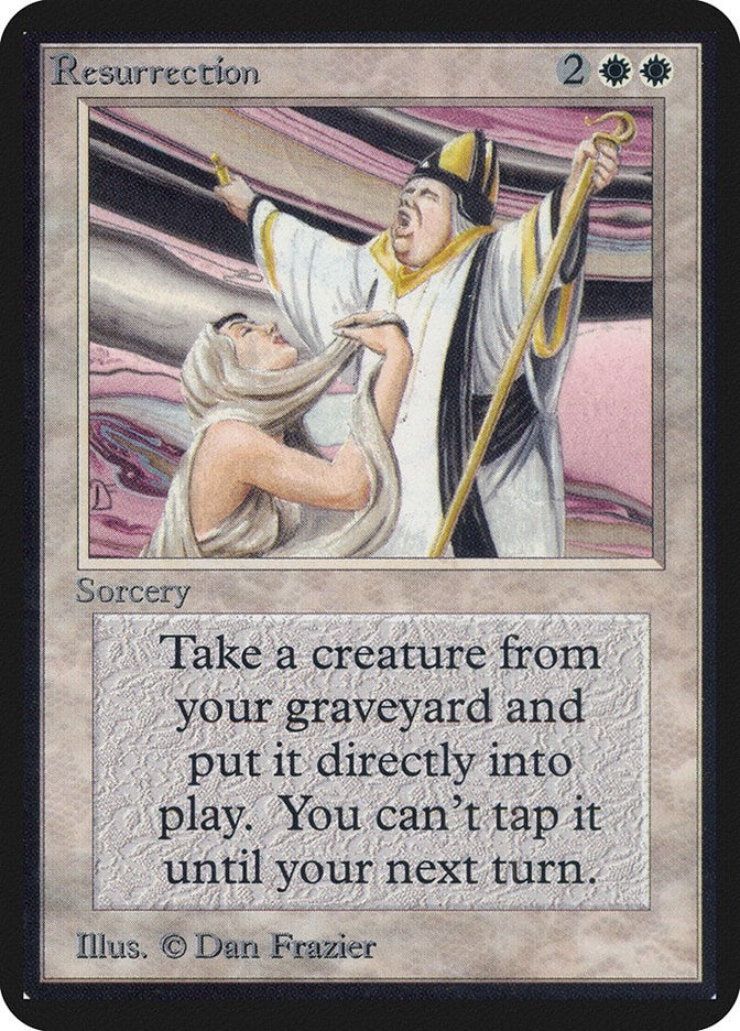 Image for Resurrection (Alpha Edition) - Magic: The Gathering