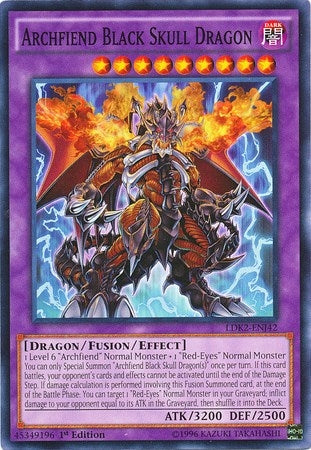Image for Archfiend Black Skull Dragon (Legendary Decks II) (LDK2-ENJ42) - YuGiOh