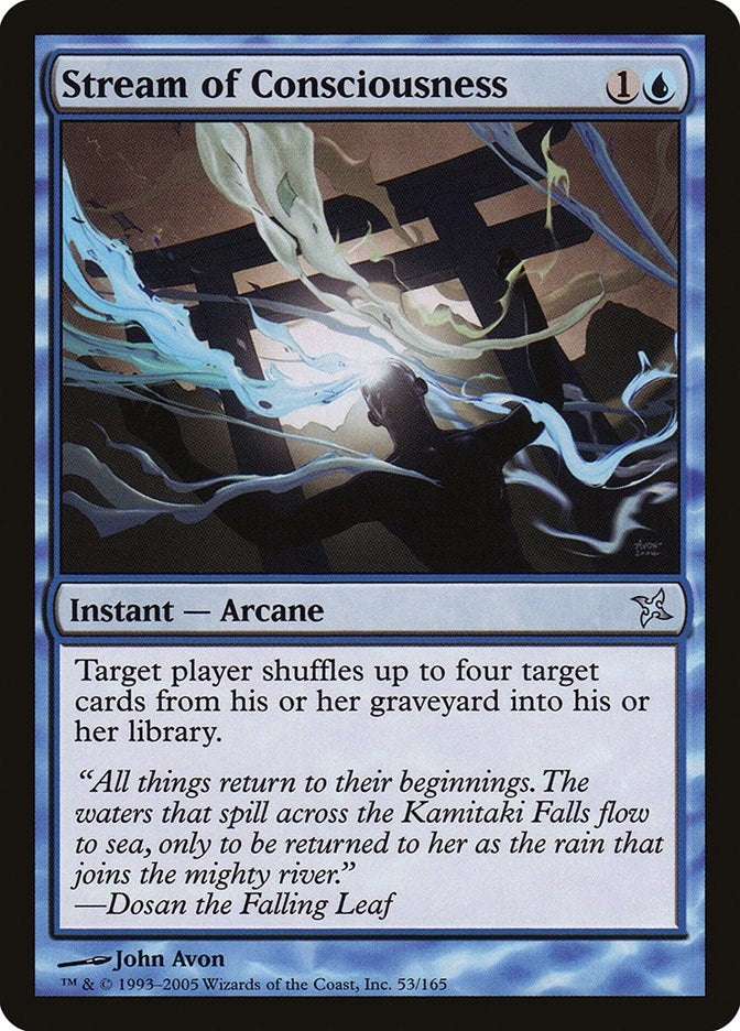 Image for Stream of Consciousness (Betrayers of Kamigawa) (53) - Magic: The Gathering