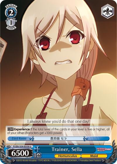 Image for Trainer, Sella (Fate/kaleid liner PRISMA ILLYA DX) (PI/EN-S04-E058 U) - Weiss Schwarz