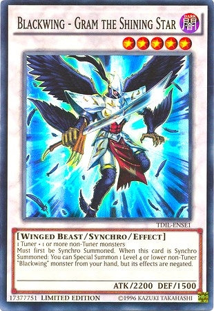 Image for Blackwing - Gram the Shining Star (The Dark Illusion) (TDIL-ENSE1) - YuGiOh