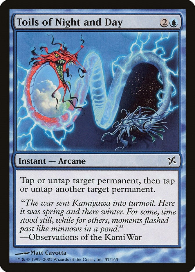 Image for Toils of Night and Day (Betrayers of Kamigawa) (57) - Magic: The Gathering