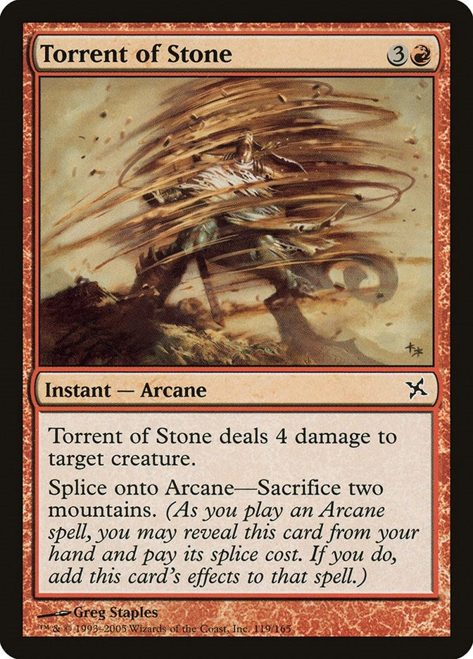 Image for Torrent of Stone (Betrayers of Kamigawa) (119) - Magic: The Gathering