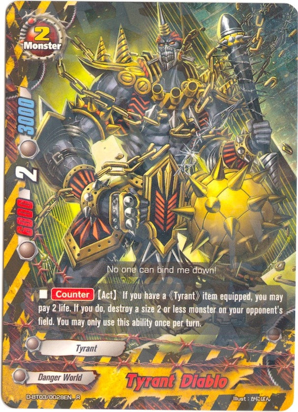 Image for Tyrant Diablo (Annihilate! Great Demonic Dragon!!) (D-BT03/0028EN) - Future Card BuddyFight