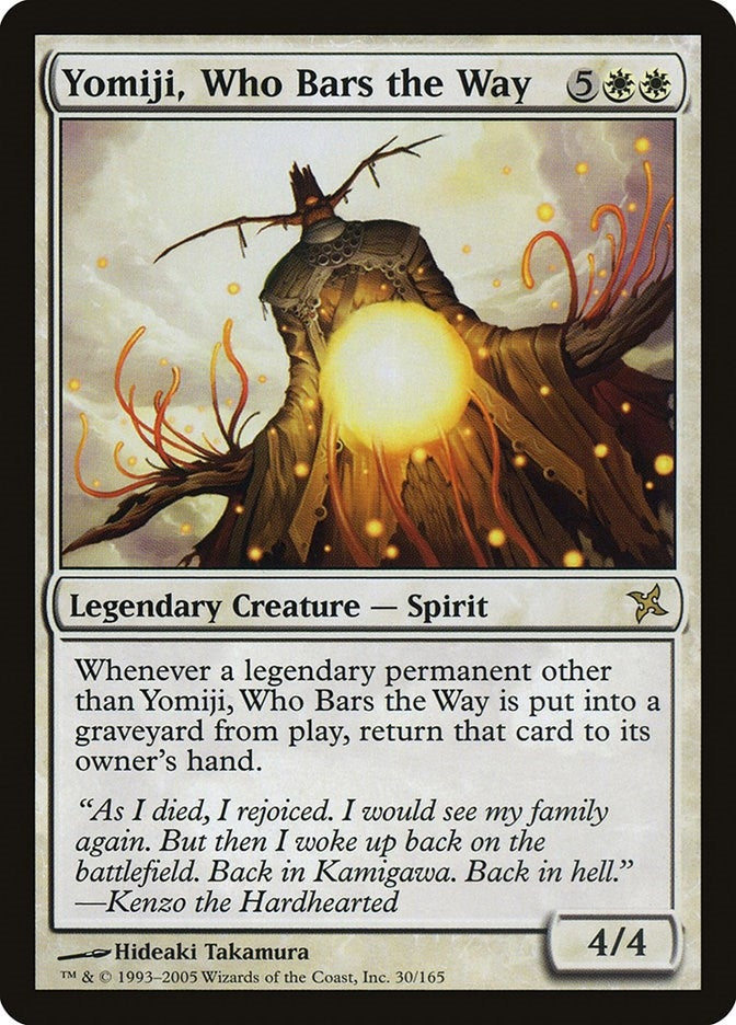 Image for Yomiji, Who Bars the Way (Betrayers of Kamigawa) (30) - Magic: The Gathering