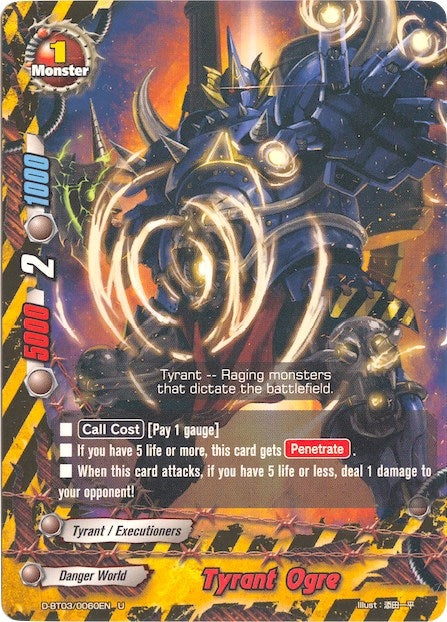 Image for Tyrant Ogre (Annihilate! Great Demonic Dragon!!) (D-BT03/0060EN) - Future Card BuddyFight