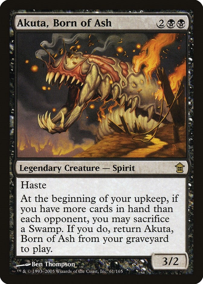 Image for Akuta, Born of Ash (Saviors of Kamigawa) (61) - Magic: The Gathering