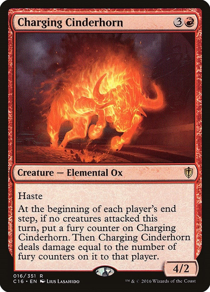Image for Charging Cinderhorn (Commander 2016) (16) - Magic: The Gathering