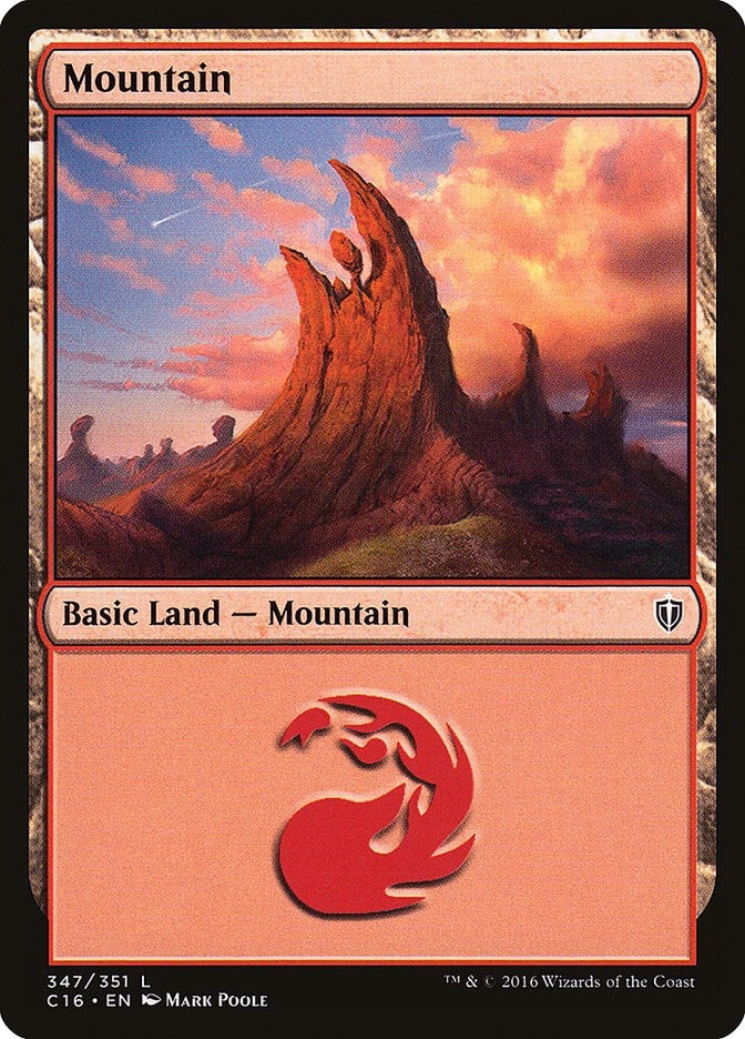 Image for Mountain (347) (Commander 2016) (347) - Magic: The Gathering
