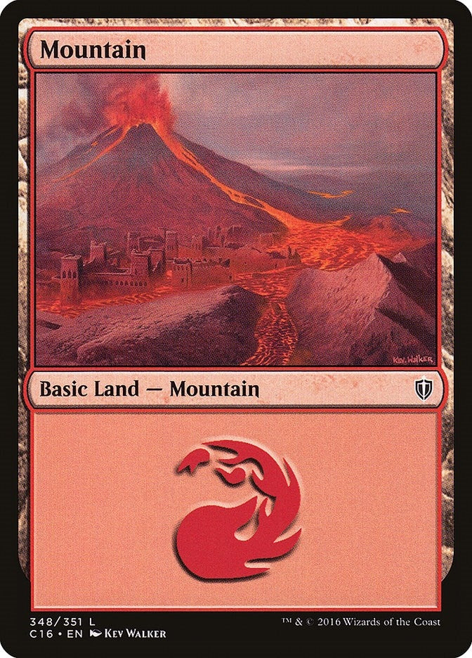 Image for Mountain (348) (Commander 2016) (348) - Magic: The Gathering