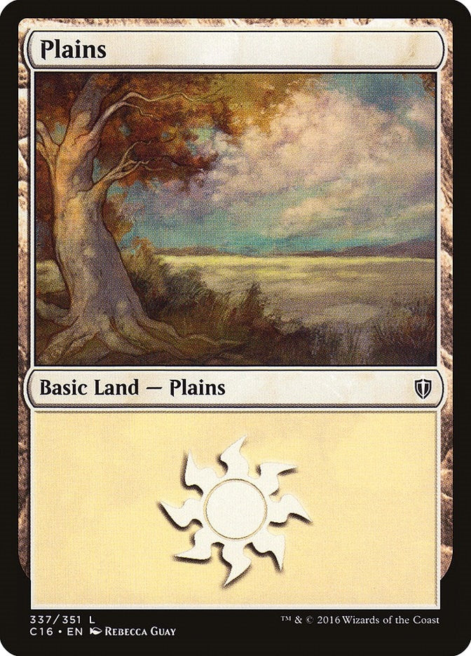 Image for Plains (337) (Commander 2016) (337) - Magic: The Gathering