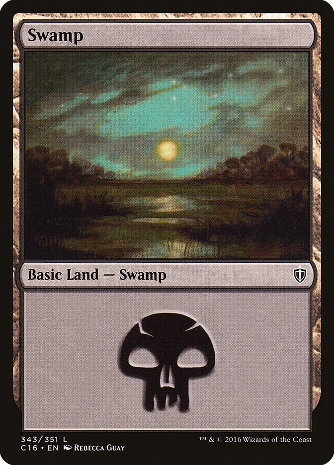 Image for Swamp (343) (Commander 2016) (343) - Magic: The Gathering