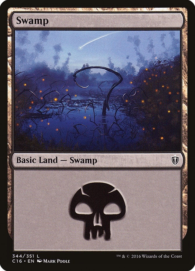 Image for Swamp (344) (Commander 2016) (344) - Magic: The Gathering