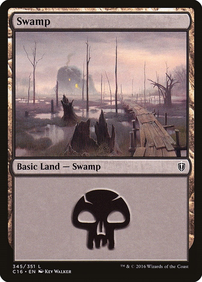 Image for Swamp (345) (Commander 2016) (345) - Magic: The Gathering