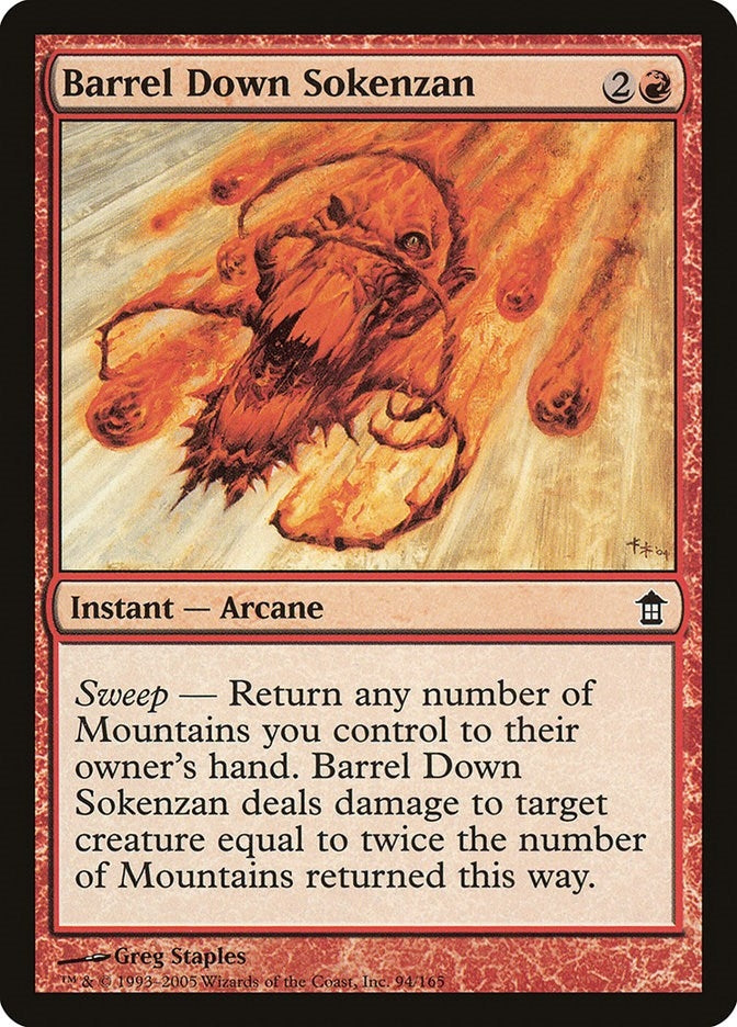Image for Barrel Down Sokenzan (Saviors of Kamigawa) (94) - Magic: The Gathering