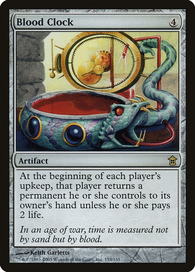 Image for Blood Clock (Saviors of Kamigawa) (153) - Magic: The Gathering